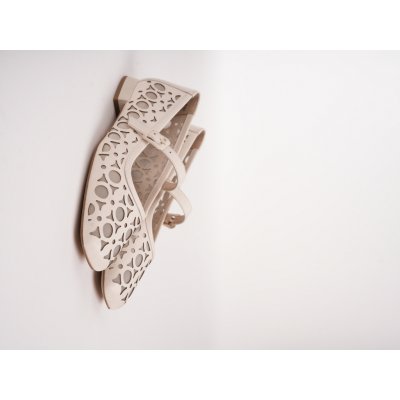 Caprice dámské baleríny síťované béžové – Zboží Dáma