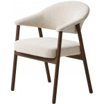 Unique Furniture Elk Krémově bílá s tmavou dubovou podnoží – Zboží Dáma