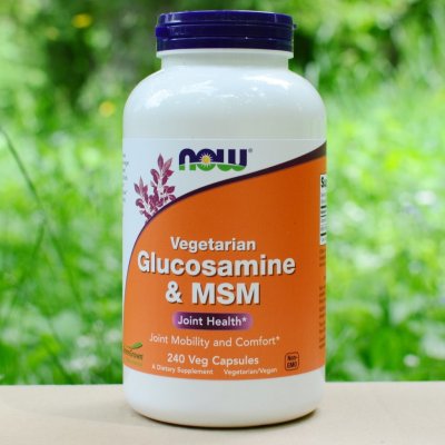Now Foods Glucosamine & MSM Vegetarian 240 rostlinných kapslí – Hledejceny.cz