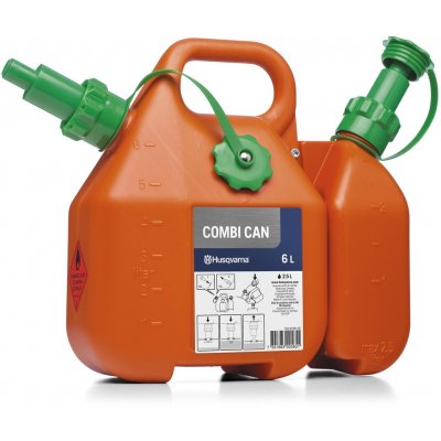 HUSQVARNA Kombinovaný kanystr 6 l+ 2,5 l – HobbyKompas.cz