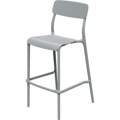 Zahradní barová židle Ferne plastová šedá 107,5 x 54,5 x 37 cm FRIK5511-423U – Hledejceny.cz