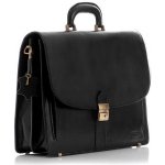 Mazzini Business Značková pánská aktovka z pravé kůže LUIGI černá – Zboží Dáma