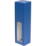 Dárková krabice na víno 85x350x85 mm, 1 x 0,75 l, modrá – Zboží Dáma