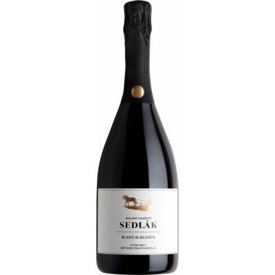 Sedlák Sekt Blanc de Blanc Chardonnay Extra Brut 2020 12% 0,75 l (holá láhev) – Zboží Dáma