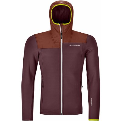 Ortovox Fleece Plus Anorak vínová