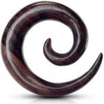 Šperky4U roztahovák do ucha dřevo spirála EP1029-10 – Zboží Dáma Šperky4U roztahovák do ucha dřevo spirála EP1029-10 – Zboží Dáma