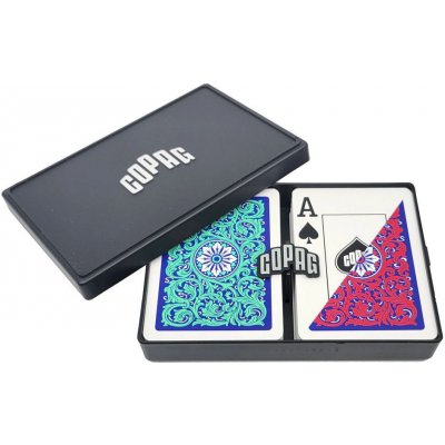 Copag 1546 Neoteric Pokerové karty Jumbo index zeleno-červený dvojitý balíček – Zboží Mobilmania