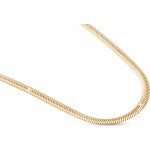Ellami Řetízek z chirurgické oceli, pozlacený hadovitý řetízek 18k zlatem 3001490-3MM – Zboží Dáma