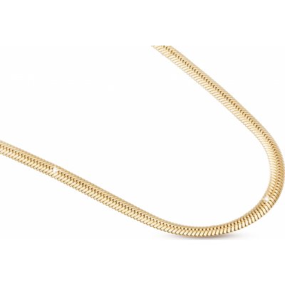 Ellami Řetízek z chirurgické oceli, pozlacený hadovitý řetízek 18k zlatem 3001490-3MM – Zboží Dáma