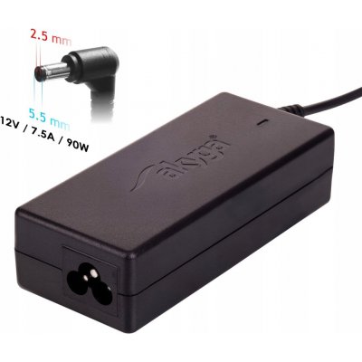 Napájecí zdroj 12V / 7.5A 90W Akyga AK-ND-85 5.5 x 2.5 mm pro LED pásky, lampy a CCTV – Sleviste.cz