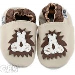 Capiki kožené capáčky Lvíček béžová – Zboží Dáma