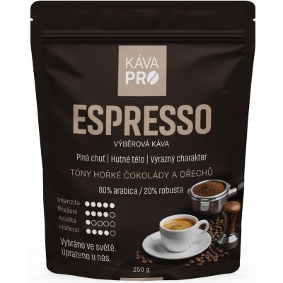 KávaPRO Espresso zrnková 250 g – Hledejceny.cz