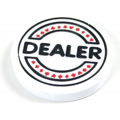 Dealer Žeton Button bílý – Zboží Dáma