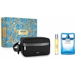 Versace Man Eau Fraiche Sada - EDT 10 ml + EDT 100 ml + kosmetická taštička Dárková sada