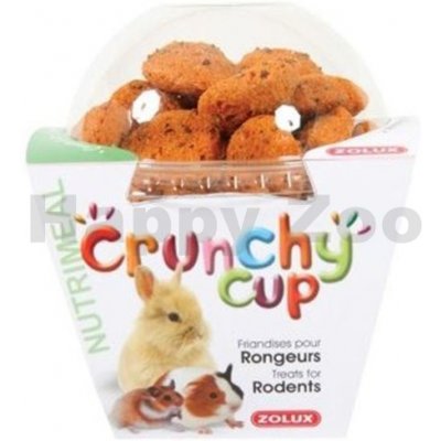 ZOLUX Crunchy Cup mrkev a len 200 g – Zboží Mobilmania