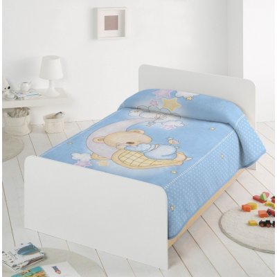 Piel Dětská španělská deka Luna modrá – Zboží Mobilmania