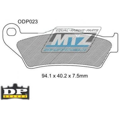 Destičky brzdové DP023 DP Brakes - směs Premium OEM Sinter DP023