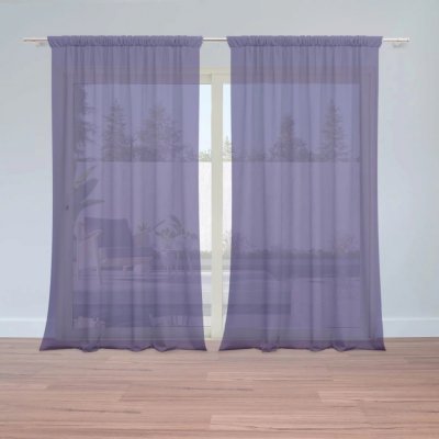 Záclony Fialová: 2 ks - 150x250 cm - Sablio – Hledejceny.cz