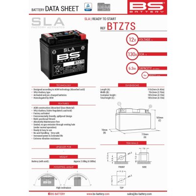 BS-Battery BTZ7S – Hledejceny.cz