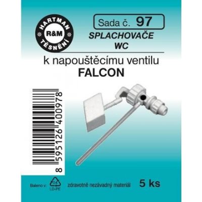 HARTMAN těsnění splachovače WC k napouštěcímu ventilu, FALCON, sada č. 97 – Zboží Dáma
