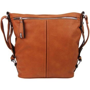 Mahel moderní velká crossbody kabelka 74-MH koňaková hnědá