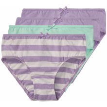 Lupilu dívčí kalhotky BIO, 4 kusy lila fialová / zelená