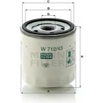 MANN FILTER Olejový filtr W 712/43 – Hledejceny.cz