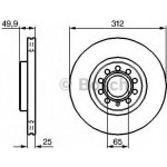 BOSCH Brzdový kotouč - 312 mm BO 0986479058 | Zboží Auto