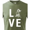 Dětské tričko dětské tričko Láska ke koním, Military 69
