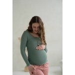 Těhotenské viskozové kojící tričko Tummy Sage – Zbozi.Blesk.cz