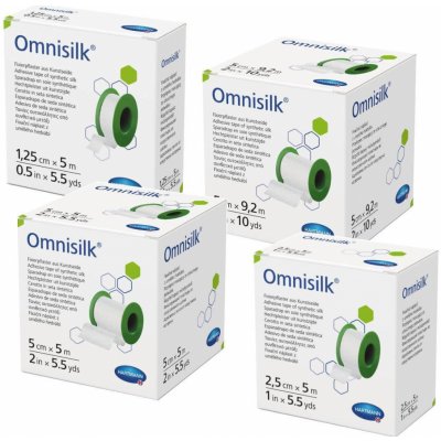 Hartmann-Rico Omnisilk náplast cívková bílé hedvábí – šetrná fixace citlivé kůže 5 cm x 9,2 m – Hledejceny.cz