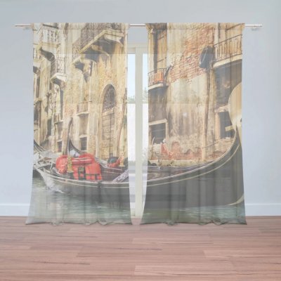 Sablio Záclony Benátky 2: 2ks 150x250cm – Zboží Mobilmania