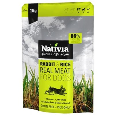 Samohýl Nativia Dog REAL Meat Rabbit & Rice 1 kg