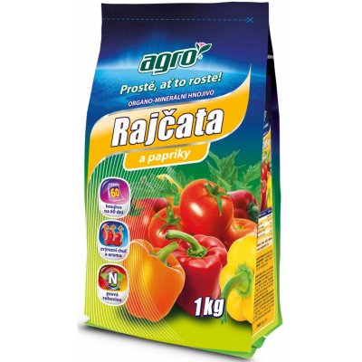 Agro Organominerální hnojivo rajčata a papriky 1 kg – Zboží Mobilmania