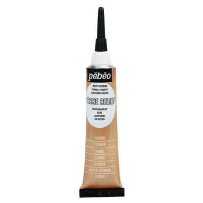 Pébéo Kontura na sklo Vitrail 20 ml Copper – Zboží Mobilmania
