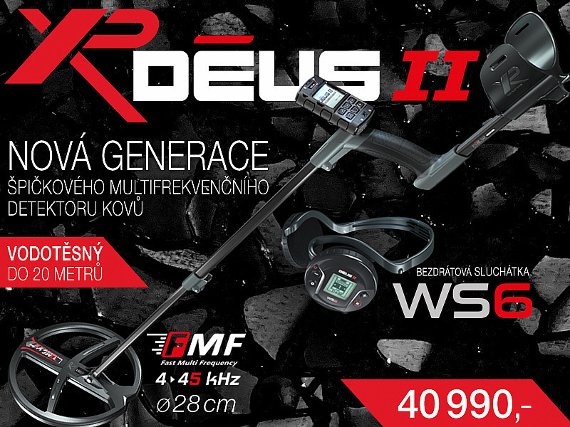 XP Metal Detectors DEUS II 28 FMF RC WS6 od 33 290 Kč Heureka.cz