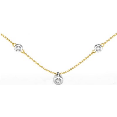 Zlatnictví Zlatíčko Zlatý luxusní s diamanty 990.00001 – Zboží Mobilmania