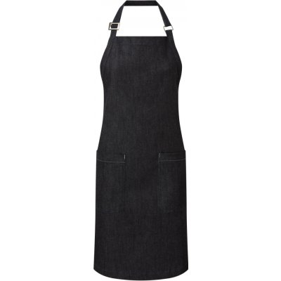 Premier Workwear Pracovní zástěra za krk z biobavlny 2 kapsy PR113 Black Denim 80x72cm – Hledejceny.cz