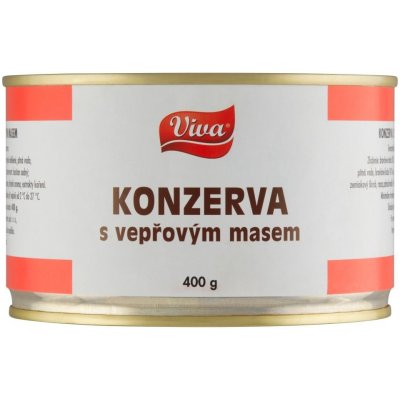 Viva vepřová konzerva 400 g – Zboží Dáma