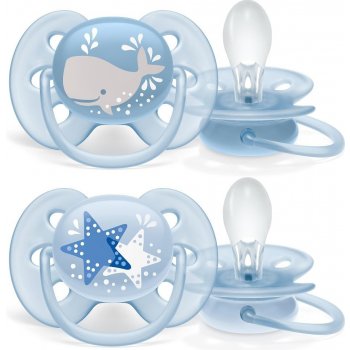 Philips Avent šidítko Ultrasoft Deco pro kluky modrá 2 ks