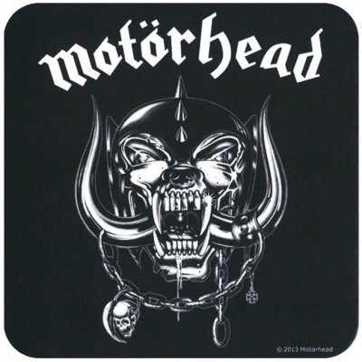 CurePink Tácek pod sklenici Motörhead: Logo 10x10 cm 700-1540 – Zboží Mobilmania