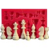 Pečicí forma Cesil Silikonová forma Šachy velké 9,2 cm