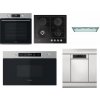 Set domácích spotřebičů Set Whirlpool OMK58CU1SX + GOFL 629/NB + AKR 650/1 IX + MBNA910X + WSBO 3O34 PF X