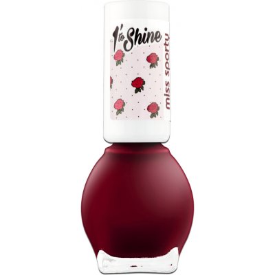 Miss Sporty lak na nehty 1 To Shine 240 tmavě červený 7 ml – Zboží Dáma