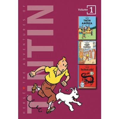 Adventures of Tintin 3 Complete Adventures in 1 Volume Herge – Zboží Mobilmania