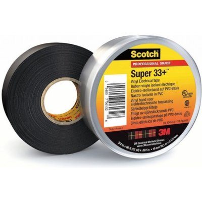 3M 33+ Elektroizolační páska 19 mm x 20,1 m černá – Sleviste.cz