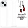 Pouzdro a kryt na mobilní telefon Apple Mobiwear flip Apple iPhone 15 - M046P Be yourself