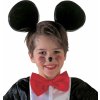Dětský karnevalový kostým Uši myš na čelence velké plastové černé