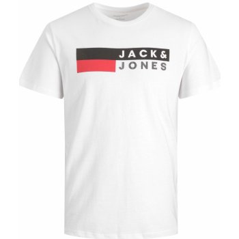 Jack and Jones tričko Corp Logo Standard Fit Bílé