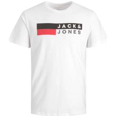 Jack and Jones tričko Corp Logo Standard Fit Bílé